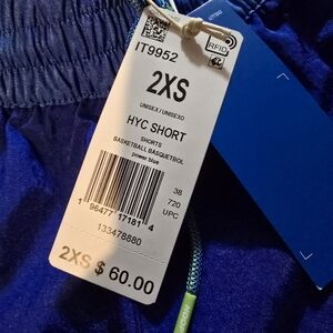 Adidas Hoop NY basketball shorts.